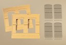 Индустриальные стены с окнами 94 x 86 mm Auhagen НО (80604)