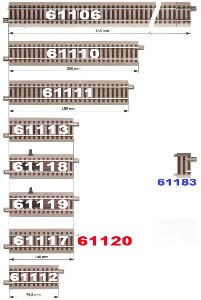 Roco GeoLine straight-track () HO